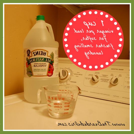 Hvordan legge eddik til vaskerom. Bruk hvit, destillert eddik som en naturlig blekemiddel.