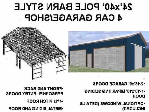 Hvordan bygge en garasje, pole fjøs, hus. Før bygge noen bærende strukturen må du først få en lokal tillatelse.