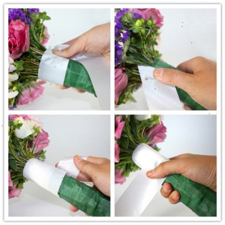Hvordan lage en brudebukett med kunstige blomster. Tenk på hvilken størrelse og form du ønsker din bukett og hvordan du vil den skal se ut.
