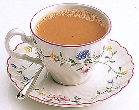 Hvordan lage en god kopp te. Plugg i kjelen og slå den på.