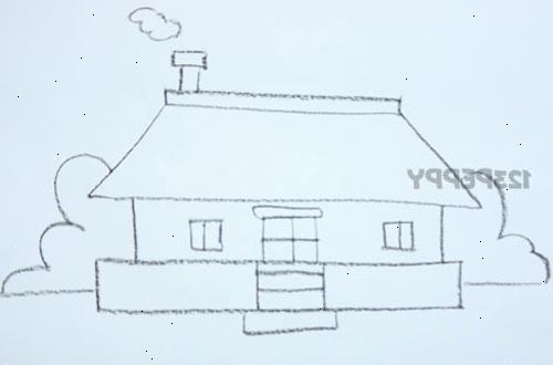 Hvordan tegne et enkelt hus