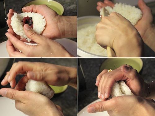 Hvordan lage onigiri. Følg instruksjonene for.