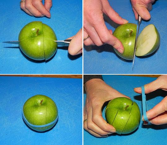 Hvordan å holde et kutt eple fra snu brun. Velg epler som er mindre tilbøyelig til å være sur.