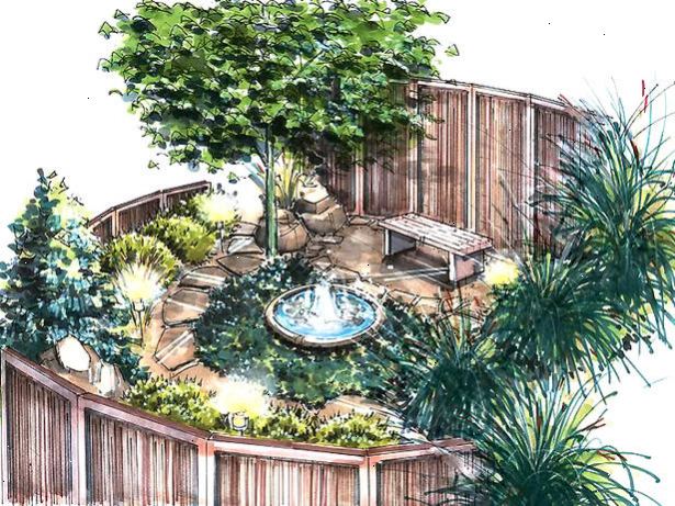 Hvordan lage en meditasjon hage. Tenk hva en fredfylt hage ville se ut til deg.