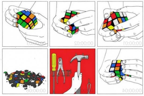 Hvordan løse en Rubiks kube (lett flytte notasjon). Gjør deg kjent med notasjonen nederst på siden.