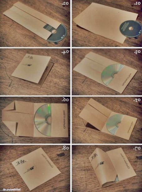 Hvordan lage en CD-omslaget fra papir