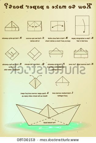 Hvordan å lage en papir båt. Brett et brev størrelse (8 0,5 "med 11") eller A4 ark i to, ovenfra og ned. Flippen skal være "hamburger-stil.".